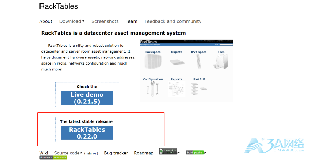 Centos 7.9 宝塔面板下安装开源IDC机房资产管理系统-Racktables