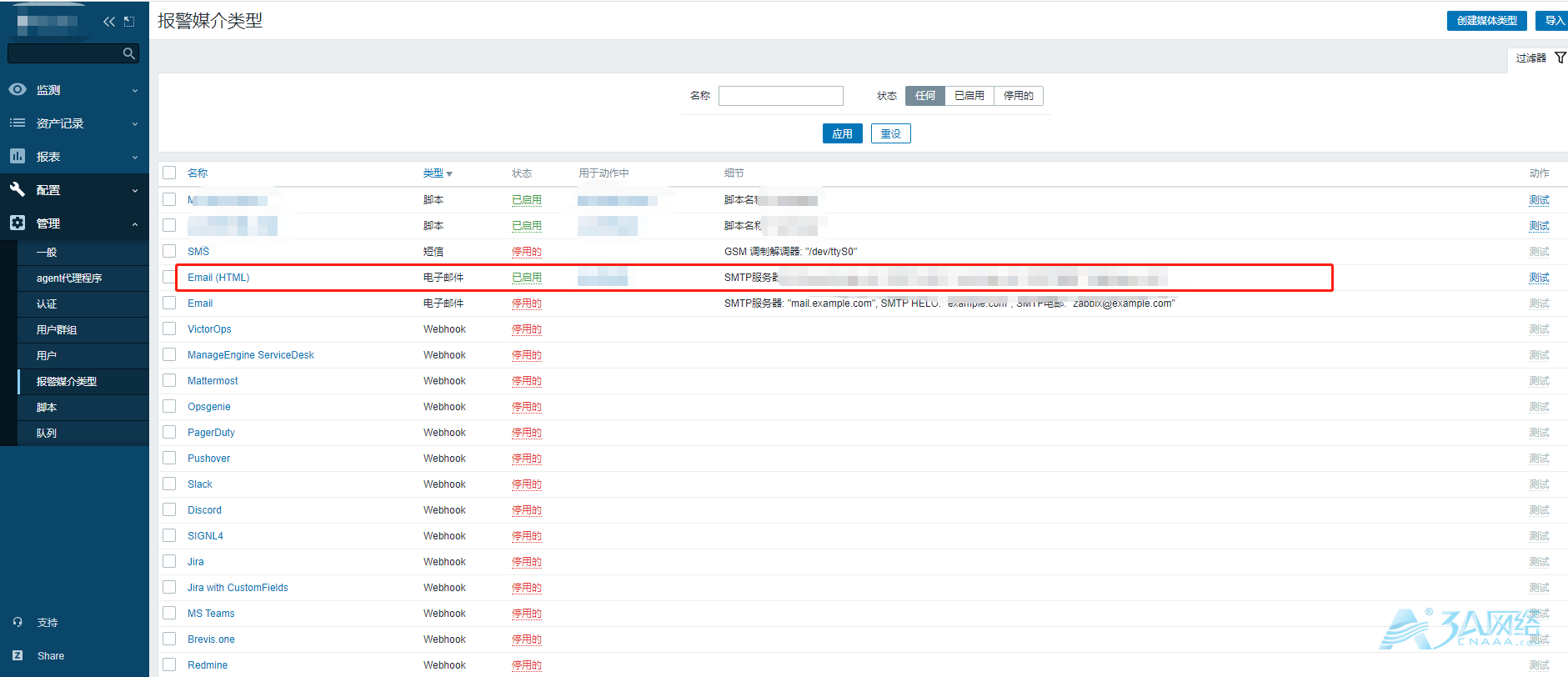 Zabbix5.0.12 自定义邮件分组告警