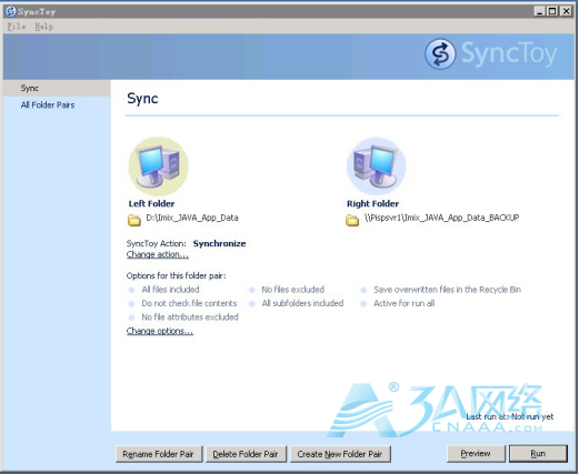 Windows同步工具SyncToy安装文档