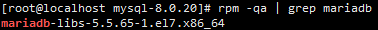 Centos7下离线安装mysql8.0.20