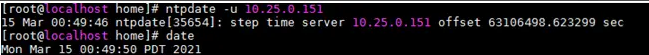 centos 7 NTP 内网时间定时同步