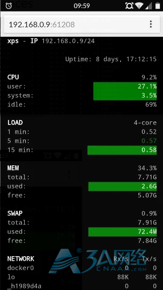 系统之眼！Linux系统性能监控工具Glances