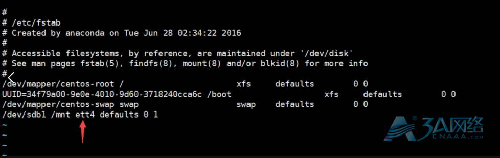 linux 文件挂载配置错误解决办法