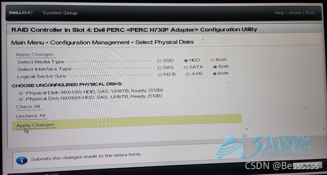 dell服务器使用IDRAC配置RAID独立冗余磁盘阵列步骤