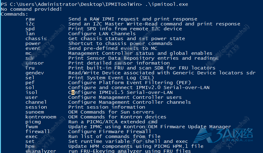 windows使用ipmitools管理ipmi